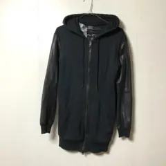 Diesel leather switched hoodie y2k