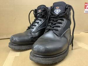 OP GEAR UK イギリス 警察 刑務官 ワークシューズ メンズ ブーツ 一般 コンバット ミリタリー 防水 本革 黒 ブラック S&Graf 4143 約27cm