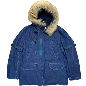 【即決】16AW 本店限定 テンダーロイン T-3B DENIM ファー付き ダウン ジャケット デニム