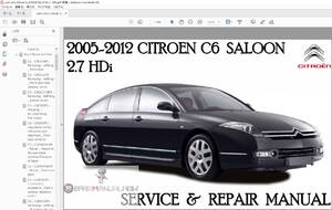 シトロエン　C6（2005-2012） ワークショップマニュアル　整備書