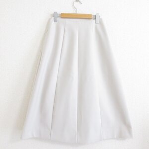 美品 22AW LE CIEL BLEU ルシェルブルー Bonded Bell Shaped Skirt ボンディングベルシェイプスカート 36 ベージュ ◆