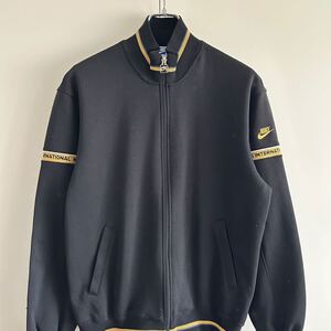 80s 90s NIKE ナイキ 日本製 トラックジャケット ジャージ L ジップアップ ブラック ストリート 古着