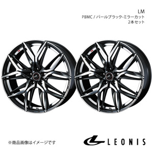 LEONIS/LM ノア 80系 5ナンバー車 アルミホイール2本セット【18×7.0J 5-114.3 INSET55 PBMC】0040825×2