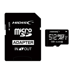まとめ得 HIDISC microSDXCカード 512GB A2， V30， CLASS10 UHS-1 Speed Class3対応 SD変換アダプタ付き HDMCSDX512GCL10UIJP3 x [2個] /l