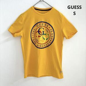 ゲス GUESS G-STAMP CREW TEE Tシャツ イエロー S