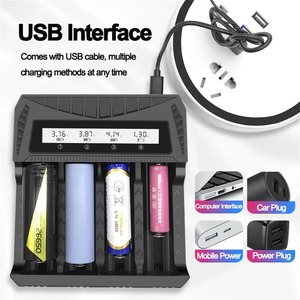 USB バッテリーチャージャー 18650 4本同時充電 3.7V～1.2V