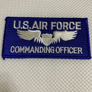 ミリタリー UNITED STATES COMMANDING OFFICERアメリカ空軍　エアフォースワンUSA ワッペン 新品未使用米海軍
