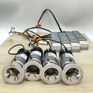 (A-122)遠藤照明 LEDダウンライト&直流電源装置 4台セット◆ERD8520W◆FX-392N 1b◆22年製◆径φ6cm◆照明器具◆モデルルーム中古品