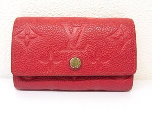 ヴィトン ■ M63708 SP3169 ミュルティクレ6 モノグラム アンプラント キーケース スカーレット レッド LouisVuitton □6E ム100