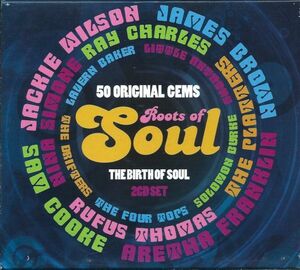 送料無料/4枚同梱可】2枚組全50曲】V.A. - Roots Of Soul★Ray Charles The Platters Sam Cooke Aretha Franklin Nina Simone★Ｌ５７