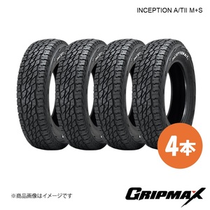 GRIPMAX/グリップマックス INCEPTION A/T M+S タイヤ 4本 145/80R12 80/78N RWL レイズドホワイトレター 6969999081176