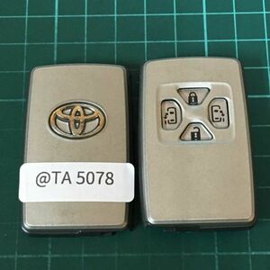 @TA5078 トヨタ 純正 スマートキー 4ボタン エスティマ アルファード ヴェルファイア ANH20 ACR50 キーレス