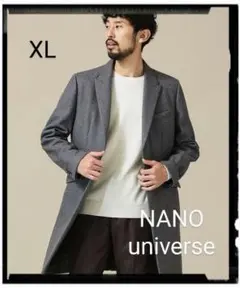 NANO universe【美品】《WEB限定》メルトンチェスターコート