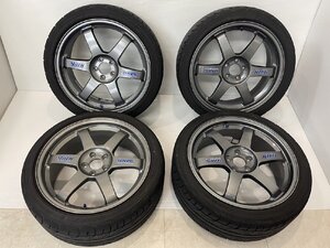 ★歳末 RPL 7円祭★ RAYS VOLK RACING TE37 18インチ 18x7.5J+48 5穴 PCD100 鍛造 4本 インプレッサ レガシィ GH 86 ZN6 BRZ ZC6 レイズ 2