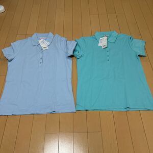 新品未使用ユニクロUNIQLOドライストレッチカノコポロシャツレディースXL2枚セット