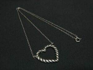 1円 TIFFANY＆Co ティファニー ツイストハート SV925 ネックレス ペンダント アクセサリー レディース シルバー系 FD5969