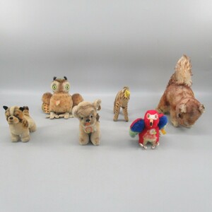 1円〜 シュタイフ Steiff ビンテージ おまとめ Bully Mopsy Parrot Lora Wittie シマウマ Perri Squirrel 計6点 240-2735132【O商品】