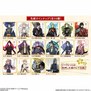 刀剣乱舞 ONLINE 色紙ART 第1弾 全16種フルコンプ シークレット入 シクレ 箔押し にっかり青江 三日月宗近 鶴丸国永 加州清光 とうらぶ