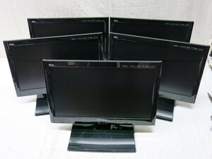 10K752 ミツビシ REAL 19型 液晶 [LCD-19LB3] 5台セット 通電まで確認 ※台ネジ欠品・イタミ多数※ 保証なし ジャンク扱い 売り切り