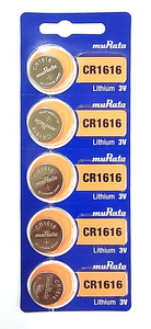 ●安心・信頼の品質●ムラタ（旧ソニー）MURATA（旧SONY） リチウム電池　CR1616×5個
