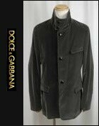 ■■＜美品＞ドル&ガバ＜DOLCE&GABBAN／velour tone／trimming Leather＞designer