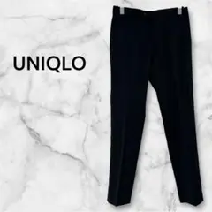 UNIQLO ユニクロ　スラックスパンツ　ネイビー　キレイ目