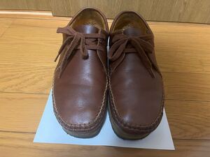 クラークス★ワラビー★ロー★CLARKS WALLABEE★メンズ★25.5cm★ブラウン★本革★美品