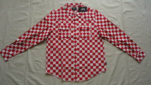 Stussy Checker Western L/S Button-Up Shirt 赤チェック L 半額 50%off ステューシー ウエスタンシャツ NY LA レターパックプラス