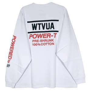 WTAPS ダブルタップス 22AW POWER-T/LS/COTTON.ONEITA 22217OND-CSM02 パワー ロングスリーブ Tシャツ オニータ ホワイト ロンT 長袖