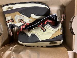 新品 国内正規品 Travis Scott × Nike TD Air Max 1 CACT.US Brown 【10cm】 ナイキ エアマックス カクタスジャック