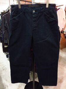 NEIGHBOR HOOD ネイバーフッド 15SS MIL-UTILITY / C-PT 製品加工シンチバック付きコットンワークパンツ 紺 ネイビー NAVY M