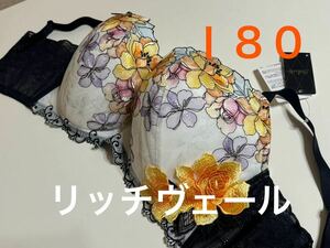 サルート　I80　リッチヴェールブラ　2列2段ホック　【チリ】　IV　ワコール　63G　ツバキカズラ　店舗限定