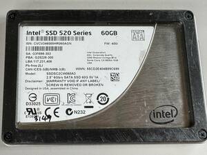 INTEL SSD 60GB【動作確認済み】3149