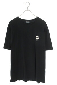 カールラガーフェルド Karl Lagerfeld 755025 サイズ:XXL ラバーロゴTシャツ 中古 BS99