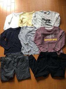 着用少１4０サイズ　トレーナー　長袖Ｔシャツ　ズボン　まとめて　８点セット　男の子　ライトオン　ユニクロ　