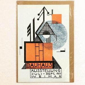 布 ポスター「バウハウス　BAUHAUS　1923/7-9　オレンジ　大」