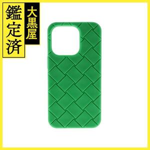 BOTTEGA VENETA　ボッテガヴェネタ　イントレ iPhone14Proケース グリーン ラバー　【472】HSA