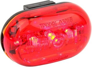 【vaps_5】ウルトラスポーツ LED 自転車用テールライト 0.5ワット 専用ホルダー付き LEDライト5個の明るさ 送込