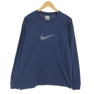 古着 00年代 ナイキ NIKE センターロゴ ロングTシャツ ロンT メンズXL /eaa465410