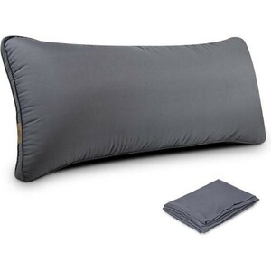 ロング枕 抱き枕 日本製 長い枕 本体90x43cm だきまくら 安眠 枕 寝心地良い 首・肩フィット (グレー)
