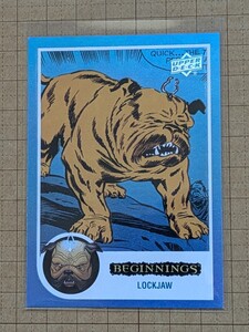 ロックジョー【2023 UPPER DECK MARVEL BEGINNINGS TRADING CARD】LOCKJAW FFX143 FRIPPED FX ブルー #/125