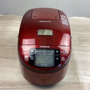 o13105 HITACHI 日立 IHジャー炊飯器 5合炊き スチーム メタリックレッド RZ-MV100K 2011年製 動作確認済 中古