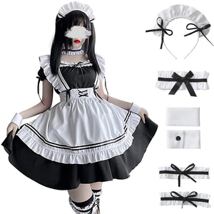 ☆即決新品☆ メイド服 コスプレ メイド コスチューム かわいい 可愛い ゴスロリ セクシー カチューシャ ハロウィン 仮装 Mサイズ