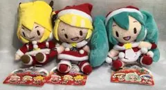 ふわふわキーチェーンマスコット クリスマス 初音ミク 鏡音リン 鏡音レン