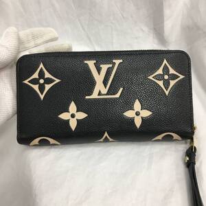 【美品】LOUIS VUITTON ルイヴィトン バイカラー モノグラム アンプラント ジッピーウォレット M80481 難あり