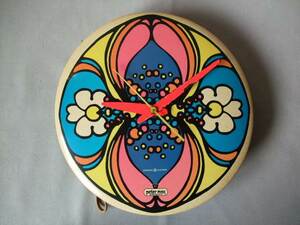 1968s ビンテージ / ピーターマックス Peter Max / クロック壁掛け / DAISY REFLECTION / ビンテージ中古品 / 動作良好