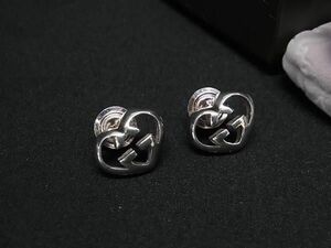 1円 ■美品■ GUCCI グッチ ラブリーハート SV925 ピアス アクセサリー レディース シルバー系 FA6858