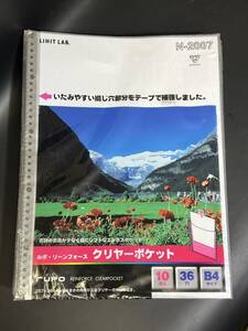 ルポ・リーンフォース 【クリヤーポケット 10枚入り 36穴 B4サイズ N-2007】 rupo まとめ 18冊 文房具 整理 事務用品