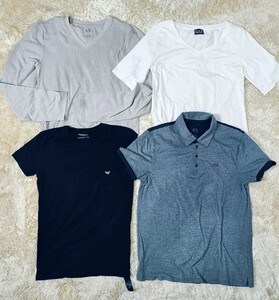 まとめ売り ARMANI EXCHANGE【メンズトップス4枚】【Lサイズ3つ+Mサイズ1つ】【4枚全てB級以上品】3000円スタート