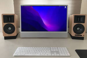 iMac M1 24インチ 8コアCPU 8コアGPU 16GBメモリ 2TB SSD シルバー Touch ID搭載 Magic Keyboard テンキー付 US VESA 完動品 美品